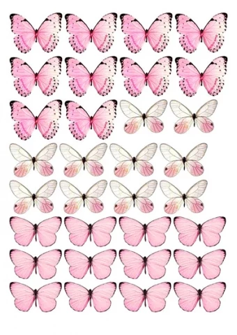 Вафельна картинка "Метелики №7"
