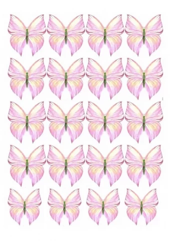 Вафельная картинка "Бабочки №45"