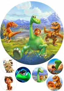 Вафельная картинка "Динозавры, драконы №6"