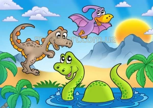 Вафельная картинка "Динозавры, драконы №29"