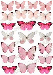 Вафельная картинка "Бабочки №71"