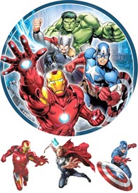 Вафельные картинки Супергерои