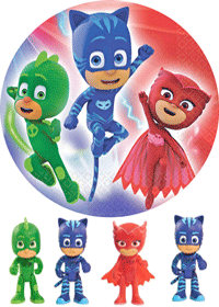 Вафельные картинки Герои в масках