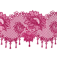 Сахарные кружева для торта