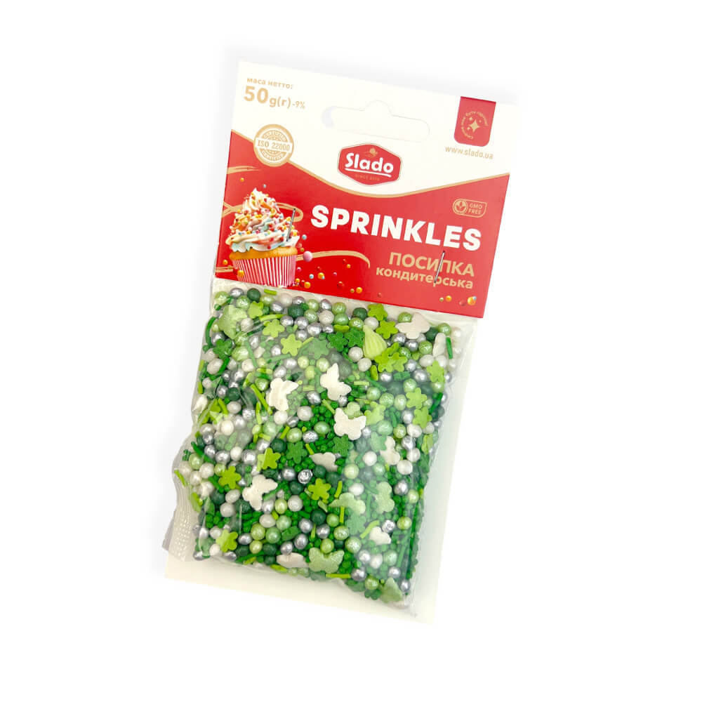 Посипка фігурна мікс “Солодка м'ята” 50г