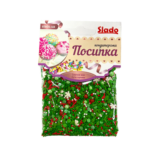 Посыпка фигурная микс “Рождественский праздник” 50г