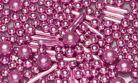 Кульки металік рожеві 5мм 20г