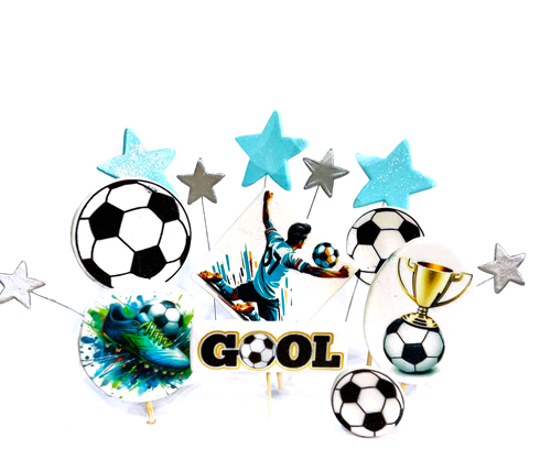 Набор сахарных топперов Футбольный (печать)