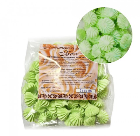 Безе сахарные макс салатовые 300г