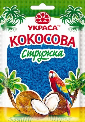 Кокосова стружка (Блакитна)