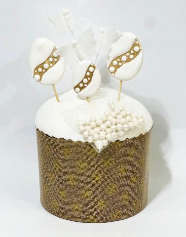 Цукрова прикраса "Великодній білий"