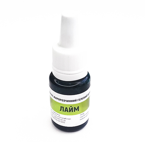 Краситель жирорастворимый гелевый Iryska "Лайм" 10г