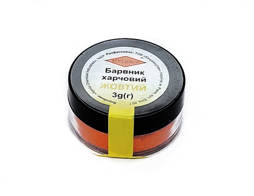 Сухой пищевой краситель Кондекор "Желтый" 3г