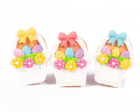 Цукрова прикраса Кошик пасхальний 1шт