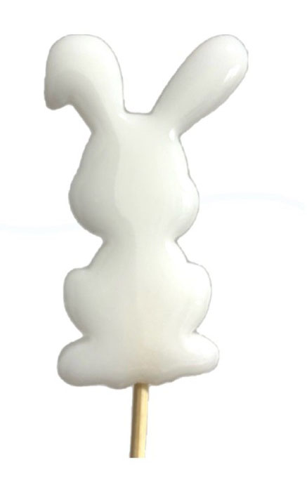 Леденец из изомальта Зайчик белый (не прозрачный)