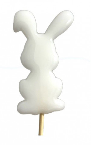 Леденец из изомальта Зайчик белый (не прозрачный)