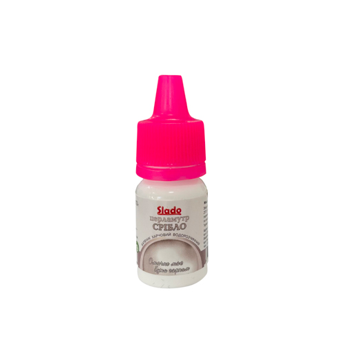 Краситель жидкий перламутр Slado серебро 10г