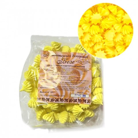 Безе сахарные макс жолтые 300г