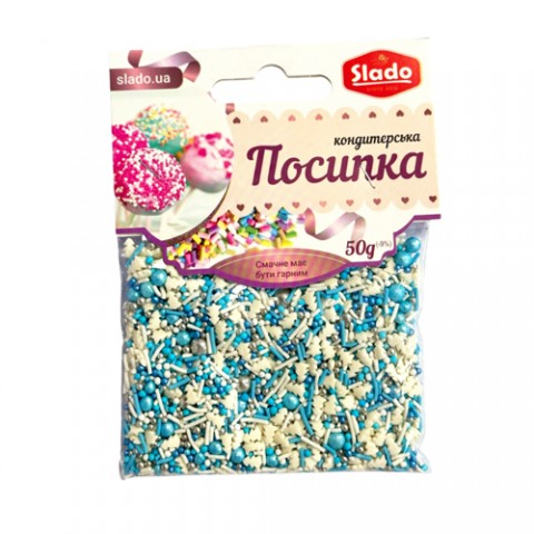 Посыпка фигурная микс “Снежная королева” 50г