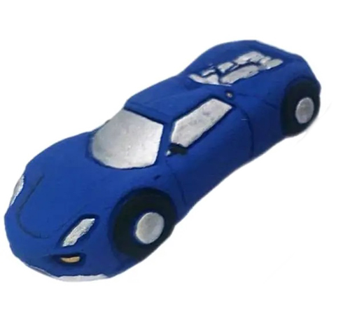 Сахарное украшение машина синяя