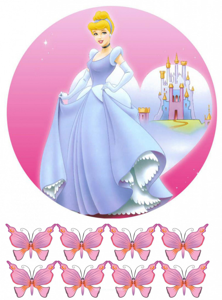 Вафельная картинка "Золушка №1"