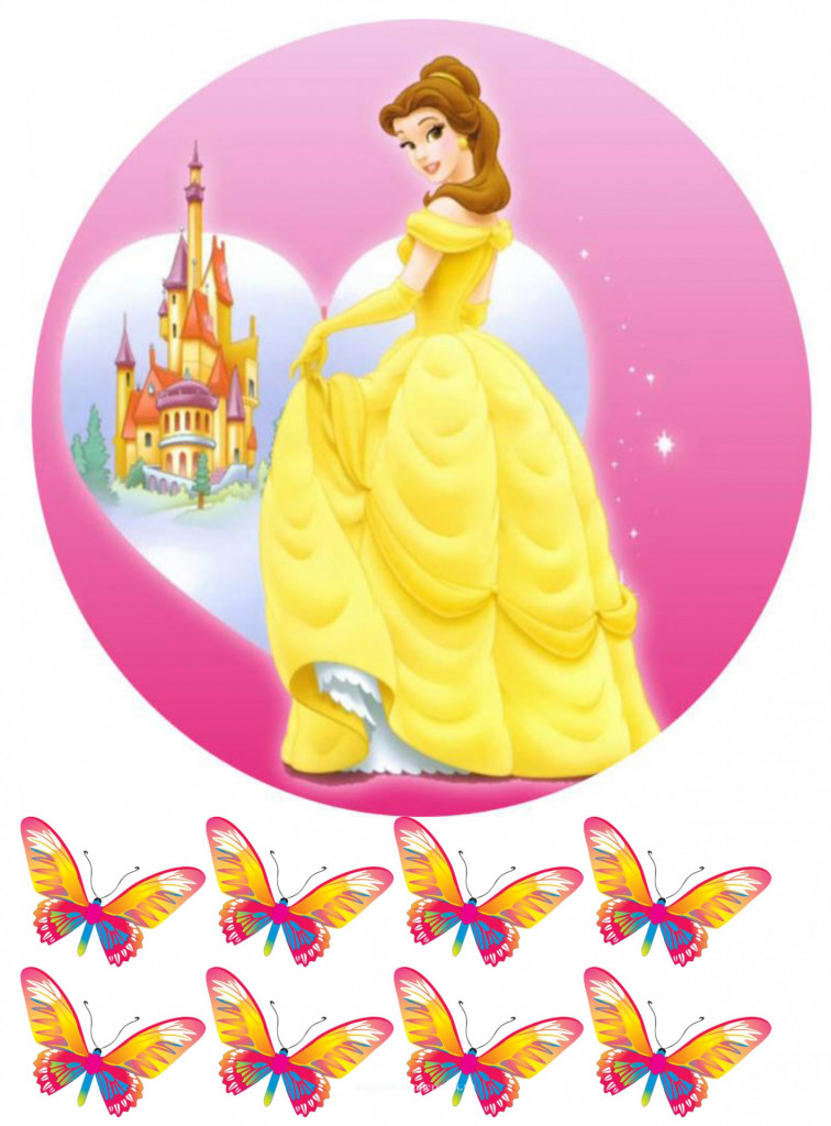 Вафельная картинка "Белль №1"