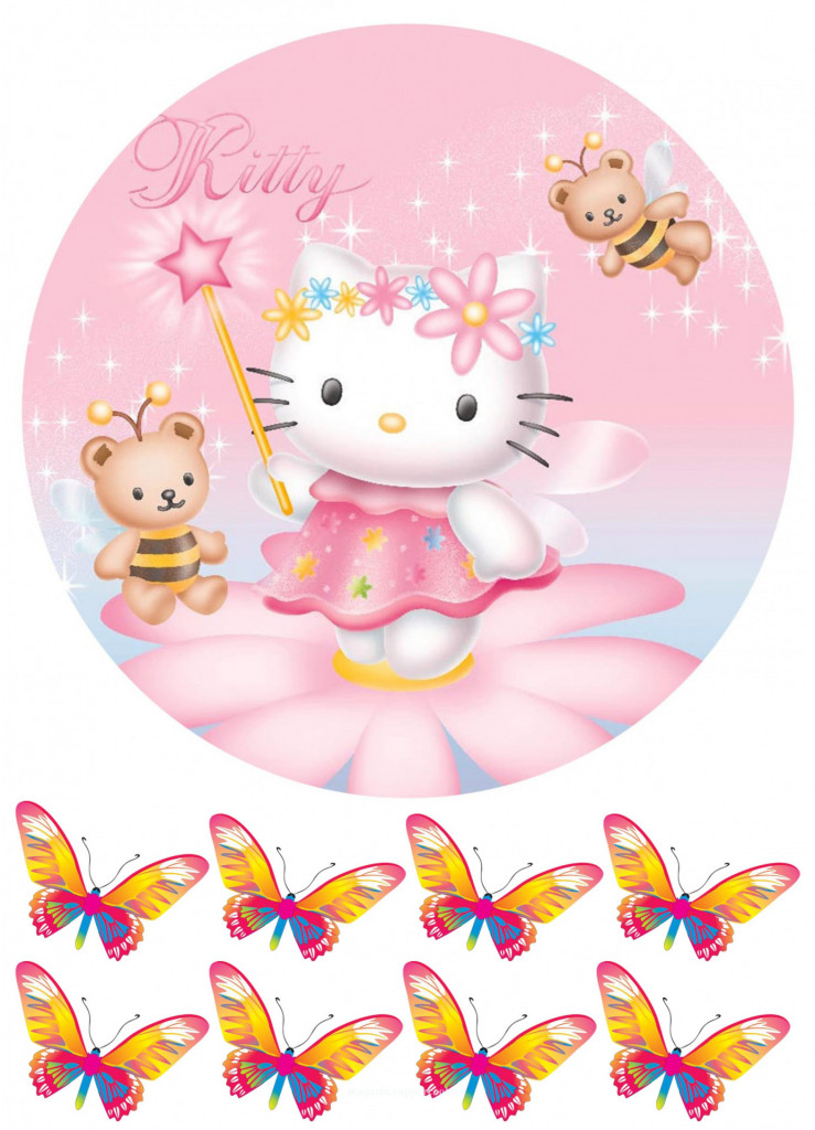 Вафельная картинка "Китти №13"