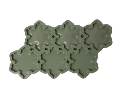 Силиконовый молд для леденцов "Снежинки"