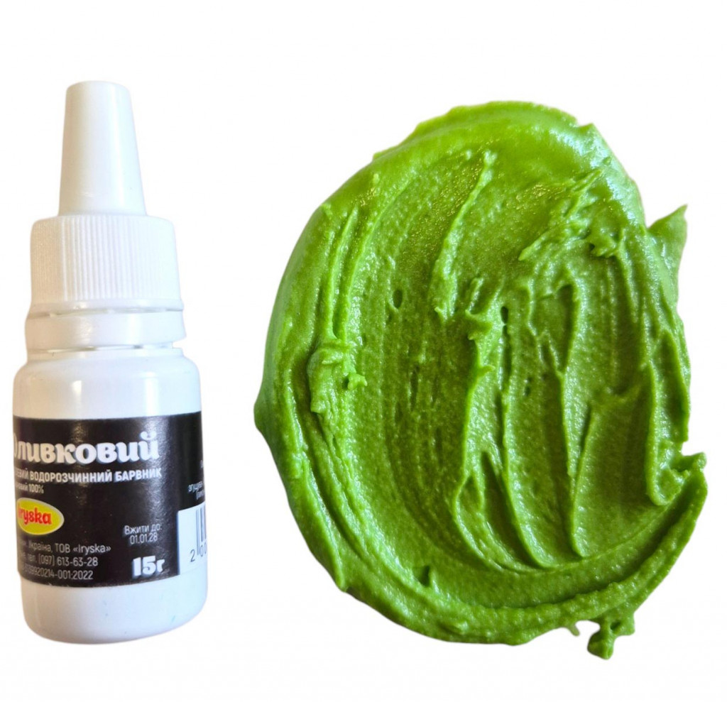 Гелевий барвник Iryska "Оливковий" 15г
