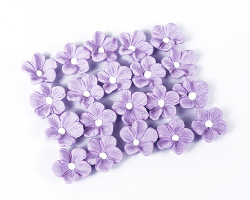 Набор сахарных украшений Гортензия лаванда