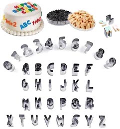 Набір вирубок метал англійський алфавіт і цифри 2-2,5см