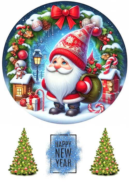 Вафельная картинка "Новый Год №81"