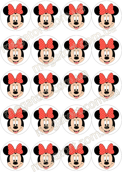 Вафельная картинка для капкейков №224