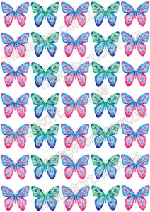 Вафельная картинка "Бабочки №11"