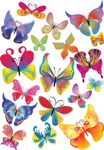 Вафельная картинка "Бабочки №16"