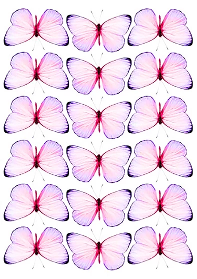 Вафельна картинка "Метелики №17"