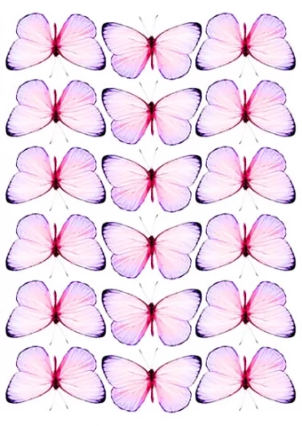 Вафельна картинка "Метелики №17"