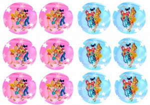 Вафельная картинка для капкейков Винкс №2