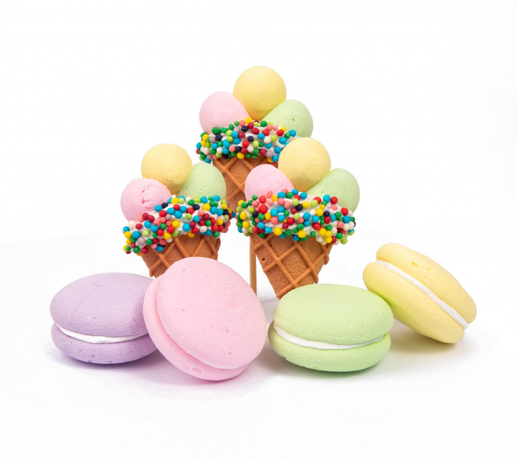 Набір цукрових топерів Морозиво та макарун