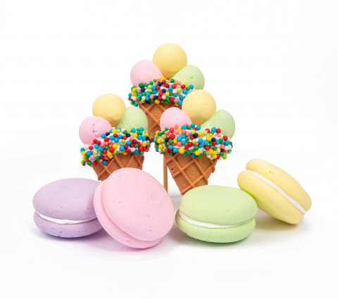 Набір цукрових топерів Морозиво та макарун