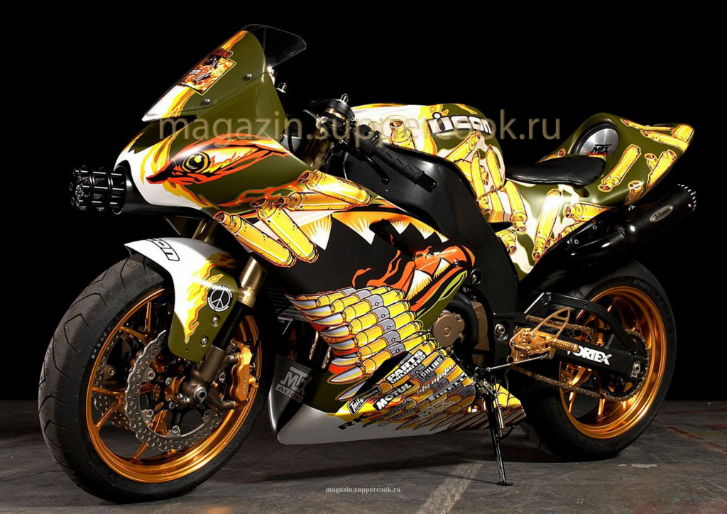 Вафельная картинка "Мотоцикл №3"