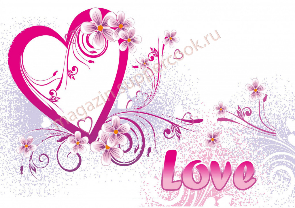 Вафельна картинка "LOVE №3"