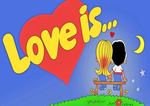Вафельна картинка "LOVE IS..."
