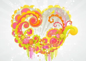 Вафельна картинка "Ажурне серце №2"