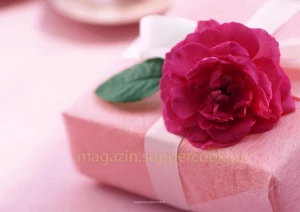 Вафельная картинка "Розовая роза"