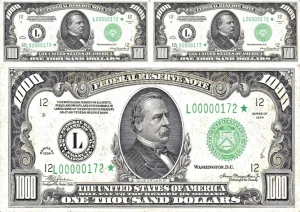 Вафельная картинка "Деньги №10"