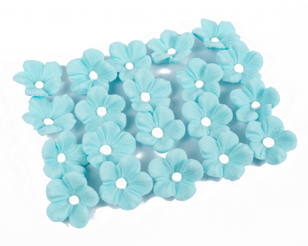 Набор сахарных украшений Гортензия голубая