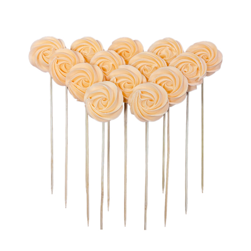 Безе (меренга) на палочке кремовое (1шт)