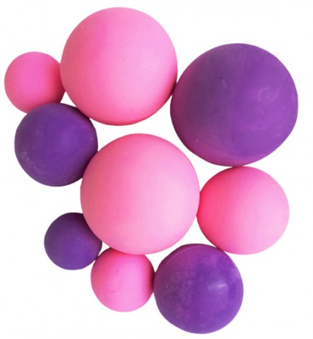 Шоколадные сферы Розово-пурпурные (9шт)