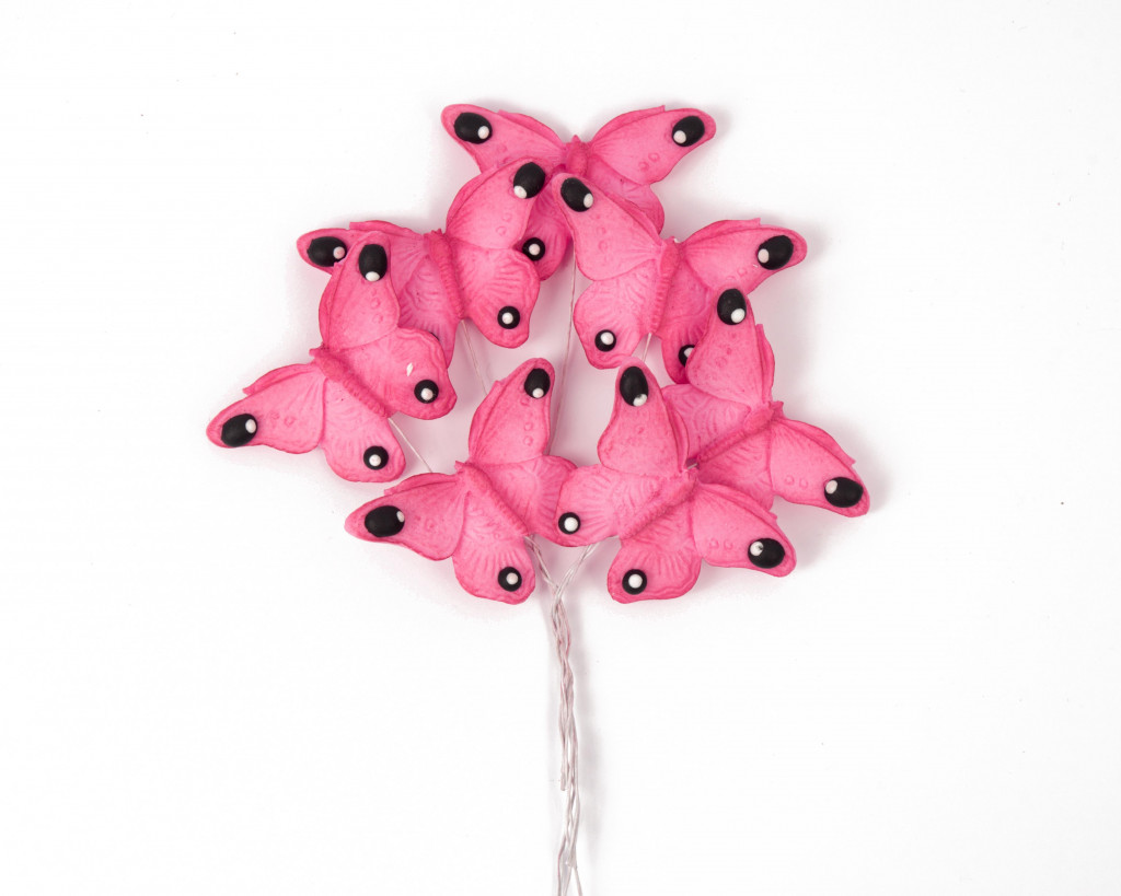 Набір цукрових топерів Метелики рожеві